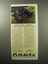 1987 Leupold 10x40 Hunting Binoculars Ad - $18.49