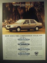 1987 Lancia Thema i.e. Car Ad - Competition Stack Up - $18.49