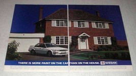 1987 Nissan Bluebird Car Ad - More Paint On The Car - $18.49