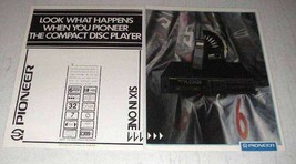 1987 Pioneer PD-M70 Compact Disc Player Ad - $18.49
