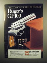 1987 Ruger GP100 Revolver Ad - Stainless .357 - $18.49