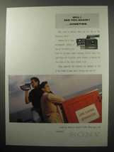 1987 Sony Handycam Auto Camera Ad - See Again? - £14.53 GBP