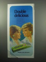 1987 Wrigley&#39;s Doublemint Chewing Gum Ad - Delicious - £14.49 GBP