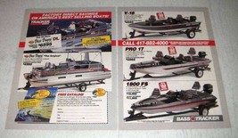 1988 Bass Tracker Boat Ad - V-16, Pro 17, 1800 FS - £14.78 GBP