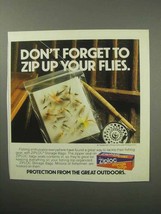 An item in the Collectibles category: 1987 Ziploc Storage Bag Ad - Zip Up Your Flies