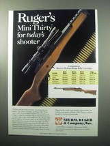 1988 Ruger Mini Thirty Rifle Ad - For Today's Shooter - $18.49