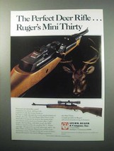 1988 Ruger Mini Thirty Rifle Ad - Perfect Deer Rifle - $18.49