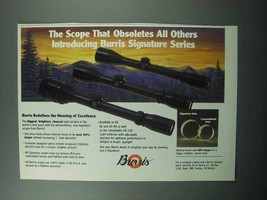 1989 Burris Signature Scopes Ad - Obsoletes Others - $18.49