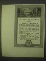 1922 Binney &amp; Smith Crayola Crayons Ad - Poster Problem - £14.48 GBP