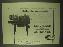 1922 Cleveland Double Tool Spindle Automatic Ad - £14.65 GBP