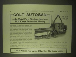 1922 Colt Autosan Metal Parts Washing Machine Ad - $18.49