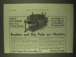 1922 Colt Autosan Metal Parts Washing Machine Ad - Obsolete - £14.78 GBP