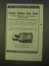 1922 Carlyle Johnson Single Clutch Ad - £14.50 GBP