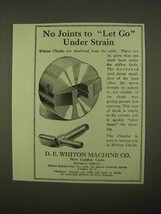 1922 D.E. Witon Machine Chucks Ad - No Joints - £14.44 GBP