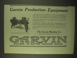 1922 Garvin No. 00-8 Garvin Duplex Horizontal Drill Ad - £14.73 GBP