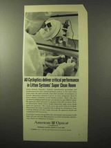 1964 American Optical Stereo Microscope Ad - Clean Room - £14.50 GBP