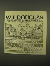 1922 W.L. Douglas Shoes Ad - Wear and Save Money - £14.78 GBP