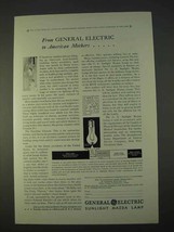 1930 General Electric Sunlight Mazda Lamp Ad - Mothers - $18.49