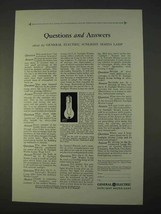 1931 General Electric Sunlight Mazda Lamp Ad - Answers - $18.49