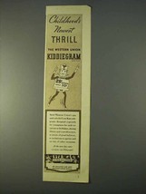 1936 Western Union Kiddiegram Ad - Newest Thrill - £14.48 GBP