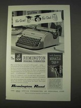 1950 Remington Rand Typewriter Ad - For Grad for Dad - $18.49