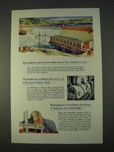 1943 Westinghouse Ad - Power for a Nation at War - £14.48 GBP