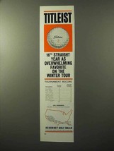 1964 Acushnet Titleist Golf Balls Ad - Favorite on Tour - £14.46 GBP