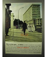 1964 Bank of America Ad - Man-on-the-spot Dakar - £14.54 GBP