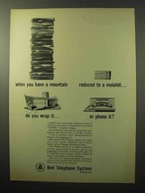 1964 Bell Data-Phone Service Ad - Mountain Reduced - $18.49
