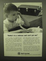 1964 Bell Telephone Ad - Bobby&#39;s in a Suitcase - £14.45 GBP