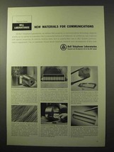 1964 Bell Telephone Ad - Materials for Communications - £14.45 GBP