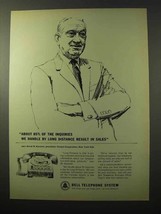 1964 Bell Telephone Ad - Long Distance Result in Sales - £14.45 GBP
