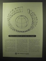 1964 Bell Telephone Ad - Picture of Satellite in Orbit - £14.45 GBP