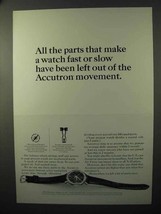 1964 Bulova Accutron Spaceview Watch Ad - All the Parts - £14.46 GBP