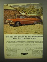 1964 Chevrolet Impala Convertible Ad - Clear Conscience - £14.54 GBP