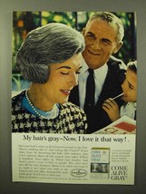 1964 Clairol Come Alive Gray Hair Color Ad - £14.50 GBP