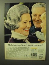 1964 Clairol Come Alive Gray Hair Color Ad - Love It - $18.49
