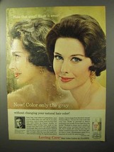 1964 Clairol Loving Care Hair Color Ad - Only the Gray - $18.49