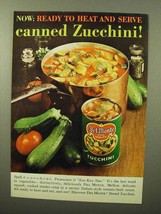 1964 Del Monte Zucchini Ad - Ready To Heat and Serve - $18.49