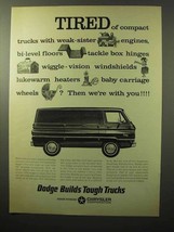 1964 Dodge Van Ad - Tired of Compact Trucks - $18.49