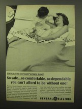 1964 General Electric Sleep-Guard Blankets Ad - So Safe - £14.53 GBP