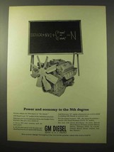 1964 GM Diesel N Engines Ad - Power and Economy - £14.78 GBP