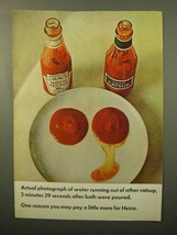 1964 Heinz Ketchup Ad - Actual Photograph of Water - $18.49