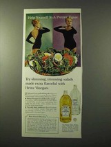 1964 Heinz Vinegar Ad - Help Yourself Prettier Figure - £14.46 GBP