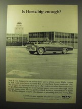 1964 Hertz Rent a Car Ad - Big Enough? - £14.78 GBP