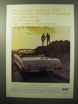 1964 Hertz Rent a Car Ad - Meet Me And We&#39;ll Go - £14.78 GBP