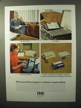 1964 IBM Executary Dictation Equipment Ad - At Desk - $18.49