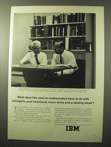 1964 IBM Computers Ad - Chat on Mathematics - $18.49