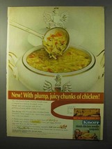1964 Knorr Chunk Chicken Noodle Soup Mix Ad - $18.49