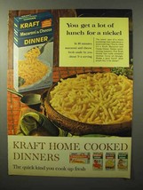 1964 Kraft Macaroni & Cheese Ad - Lot Lunch for Nickel - $18.49
